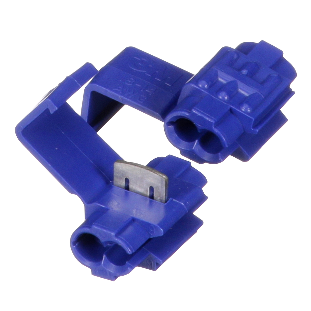 3M Scotchlok Electrical IDC 560B-POUCH, Blue, 1816 AWG (solid/stranded), 14 AWG (stranded), 100 per pouch, 1000/case
