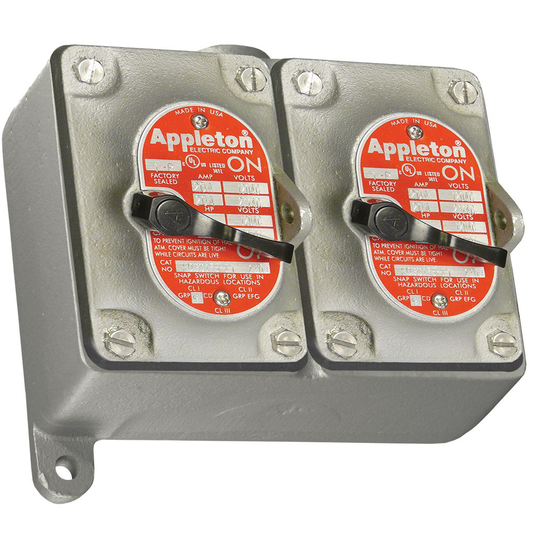 Appleton™ EDS Factory Sealed Tumbler Switches - PN EDKF21Q
