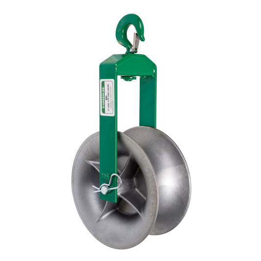 12" (304.8 mm) dia. Hook Sheave with 3-5/16" (84.1 mm) minimum radius