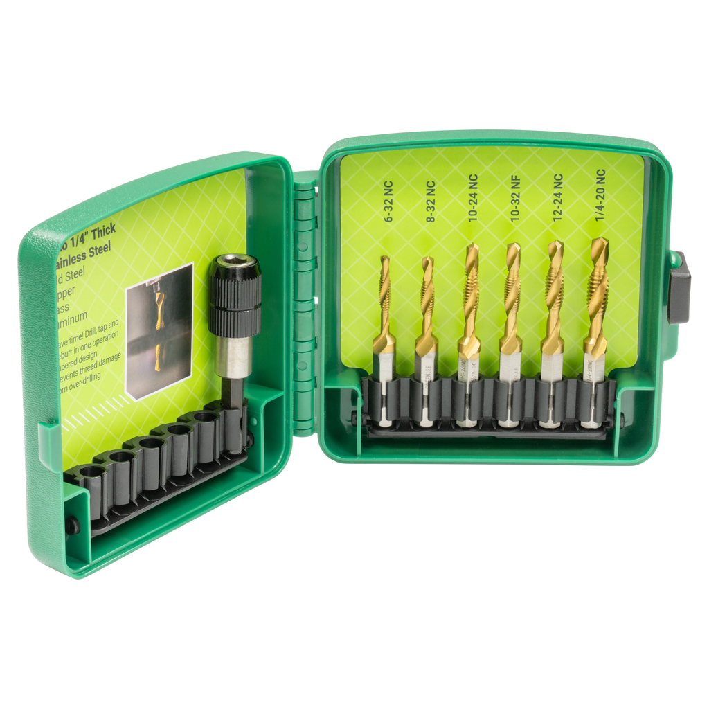7-piece Drill/Tap Bit Kit for Stainless Steel (Standard)