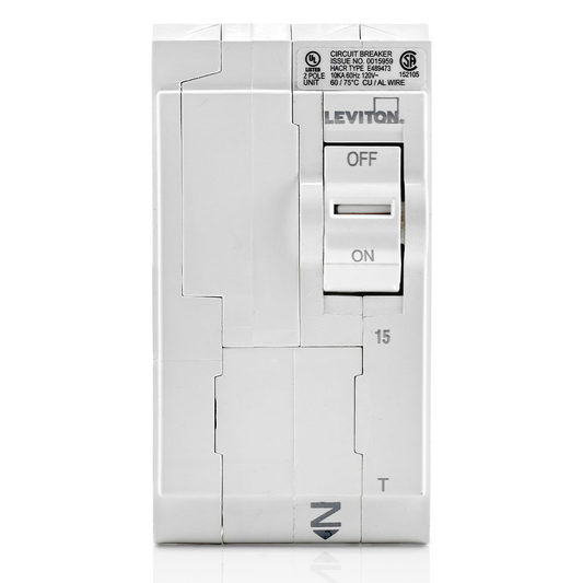 15A 2-Pole Standard Thermal Magnetic Branch Circuit Breaker