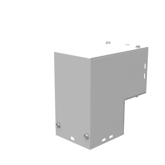 7.063x4X7.063 Wireway Elbow 90 Corner ANSI 61 Gray Steel