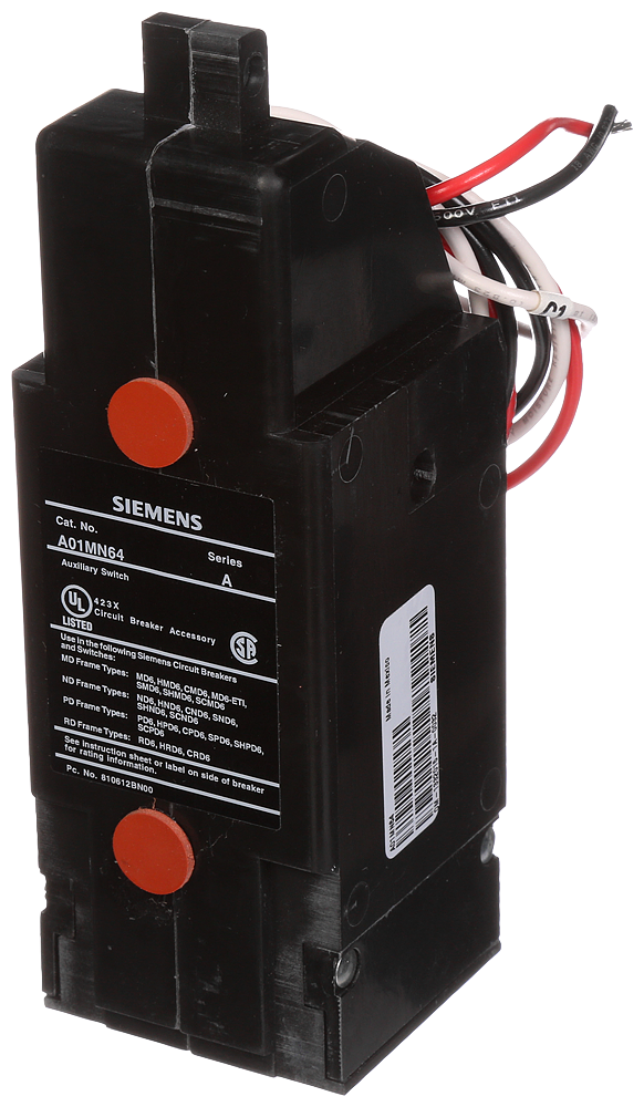 BREAKER MD/ND/PD/RD 480VAC AUX SW ACC