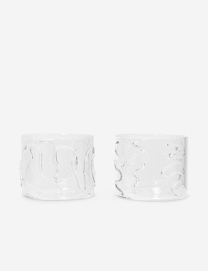 Doodle Glasses (Set of 2) by Ferm Living