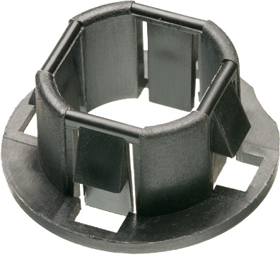 2" All Plastic snap-in type for knockouts.