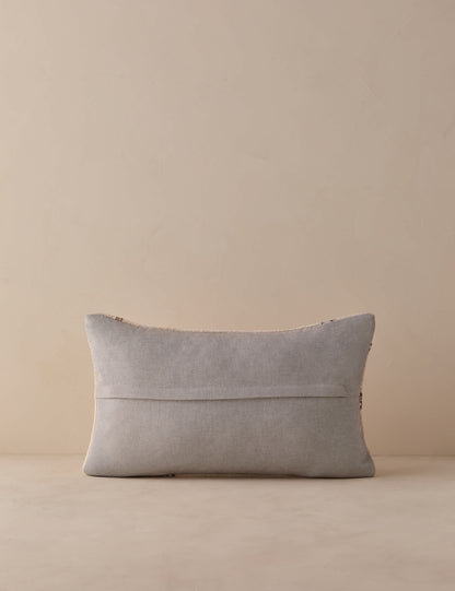 Vintage Lumbar Pillow No. 333, 12" x 20"