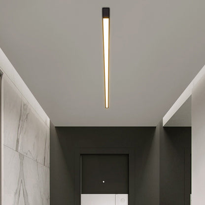 [Open-Box]White Minimalist Strip Stepless Dimming LED Modern Ceiling Light with Remote Control