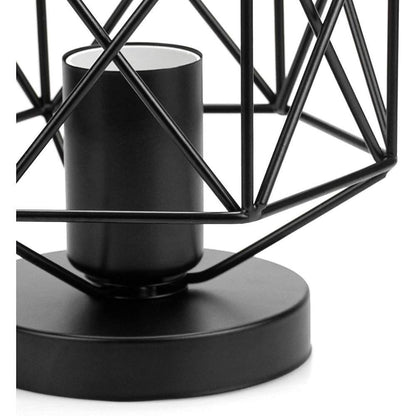 Wire Frame Lantern Outdoor Semi-Flush Mount Light Traditional LED Ceiling Light