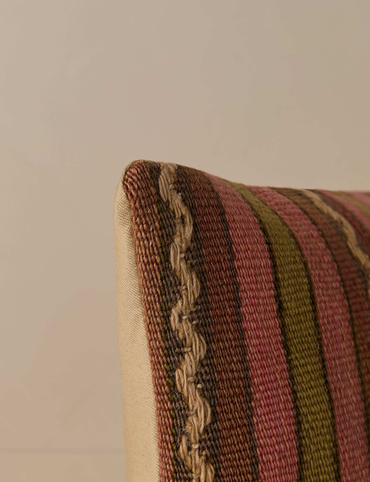 Vintage Lumbar Pillow No. 350, 12" x 20"