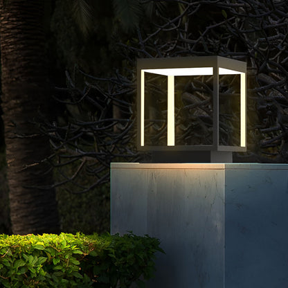 [Open-Box]Concrete Pillar Lights Modern Open-Frame Square LED Light