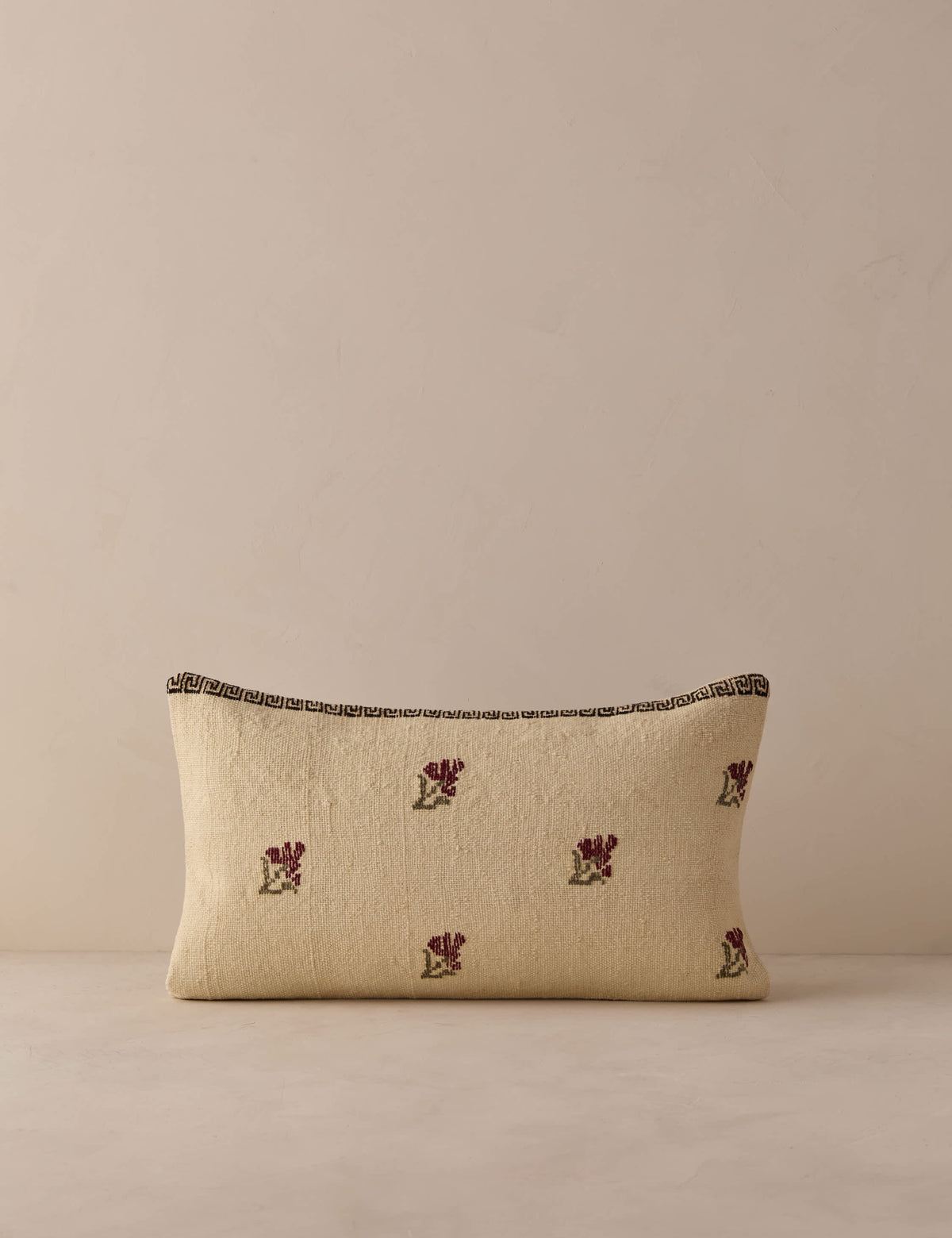 Vintage Lumbar Pillow No. 332, 12" x 20"