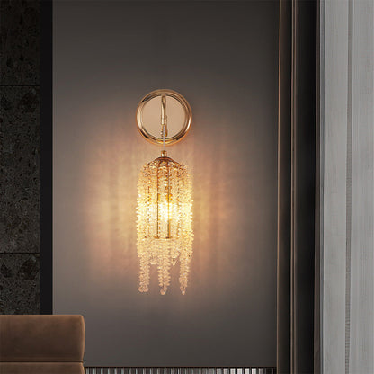 Wall Lights with Crystals Glam Gold Finish Luxury Lamp
