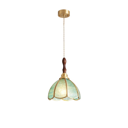 Water Ripple Glass Pendant Lighting Nordic Full Copper Light