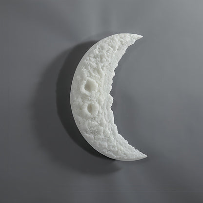 Wall Light Moon Modern Minimalist Resin Bedroom Textured Crescent Lamp