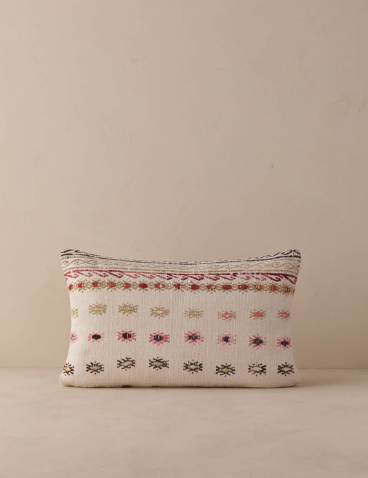 Vintage Lumbar Pillow No. 324, 12" x 20"