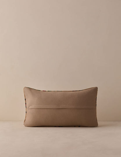 Vintage Lumbar Pillow No. 343, 12" x 20"