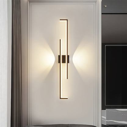Wall Art LED Lights Minimalist Long Bar Iron Lamp