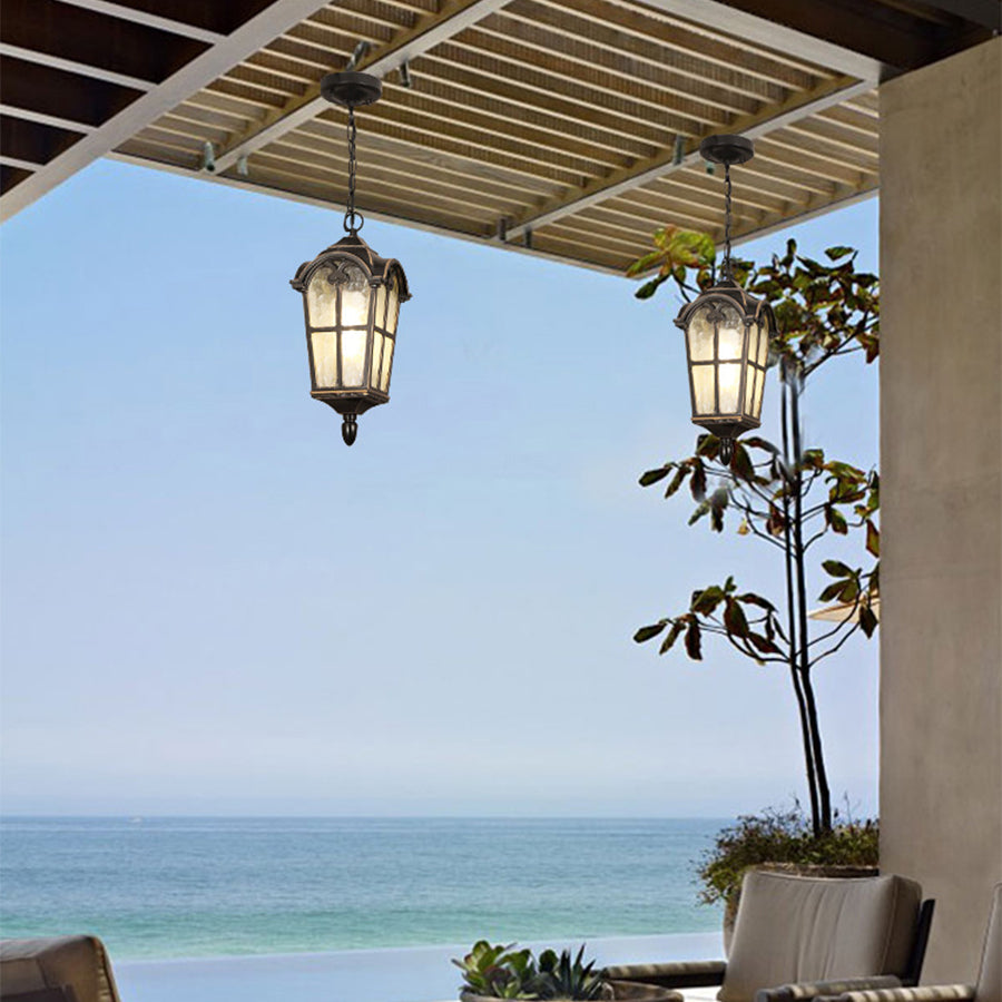 Waterproof Outdoor Ceiling Porch Light  Cast Aluminum American Style