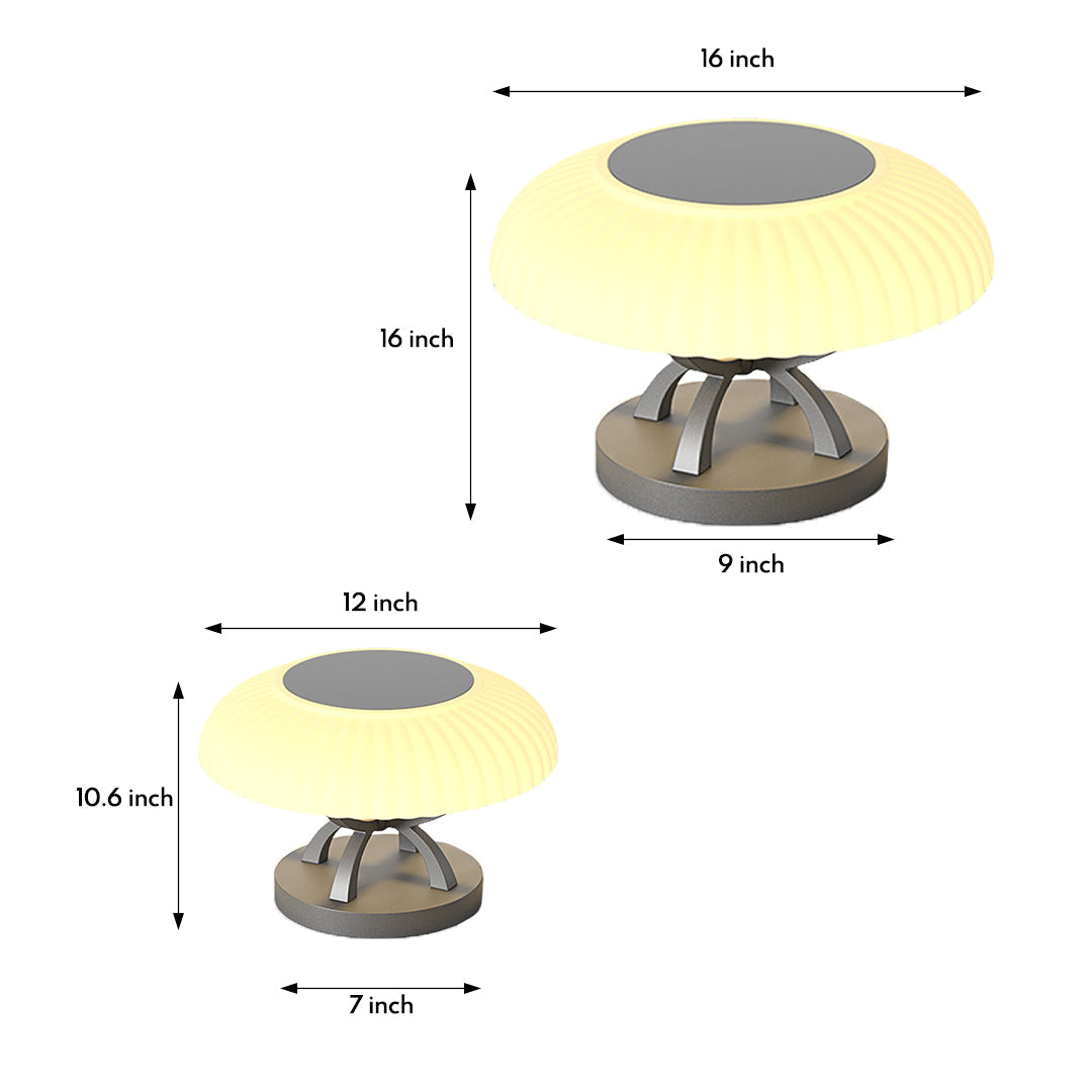Waterproof Arc Column Pillar Light Modern Style