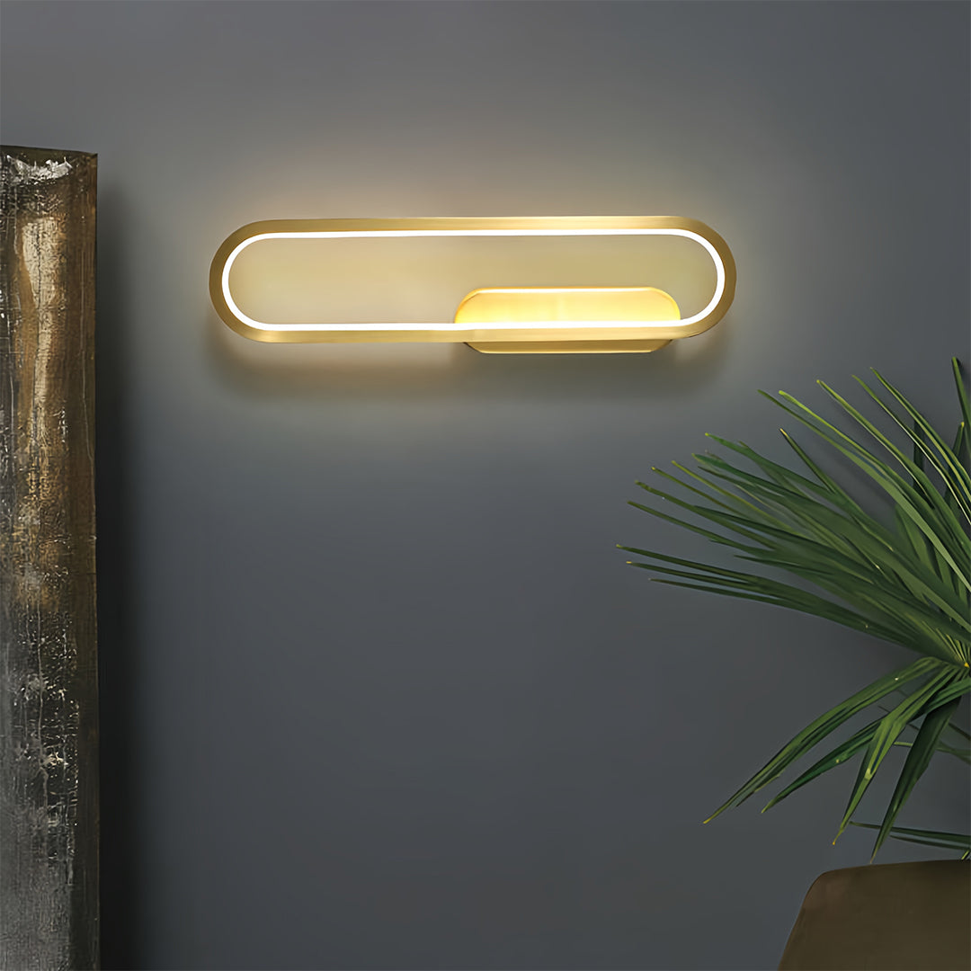 Wall Pack LED Light Modern Minimalist Oval Ambient Wall Sconce