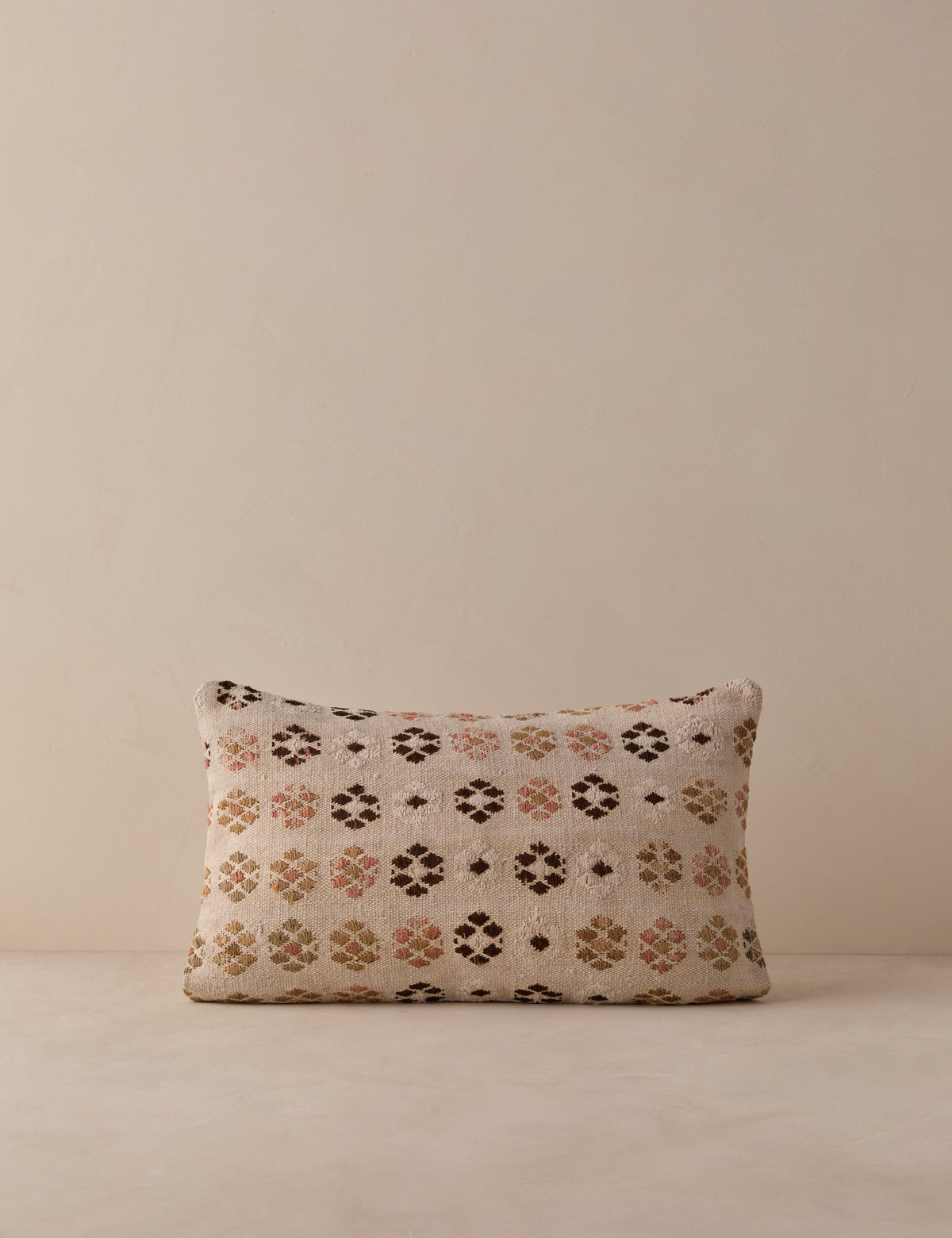 Vintage Lumbar Pillow No. 327, 12" x 20"