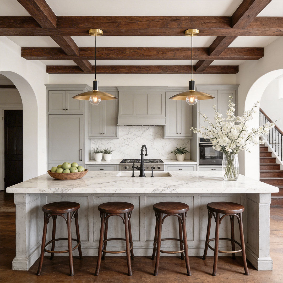 Vintage Glass Light Pendant Minimalist Art LED Ceiling Light