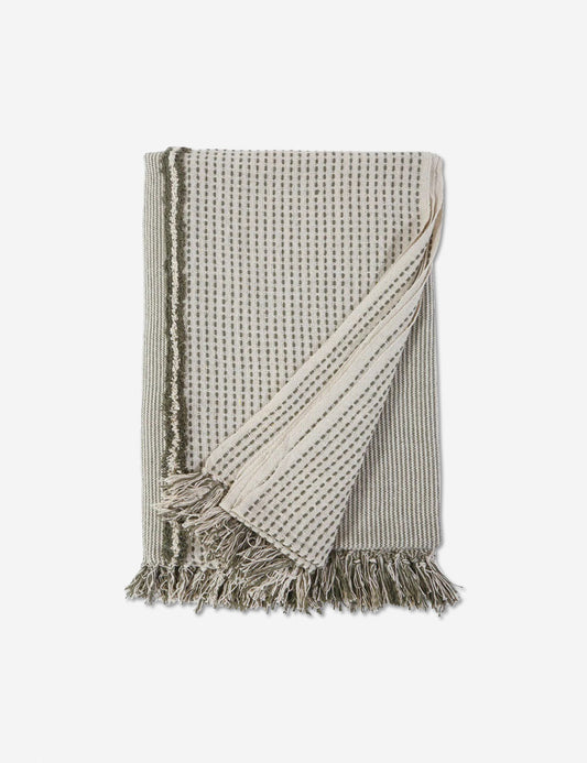 Jagger Cotton-Blend Throw by Pom Pom at Home