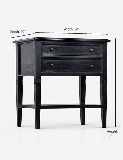 Luna 2 Drawer Nightstand