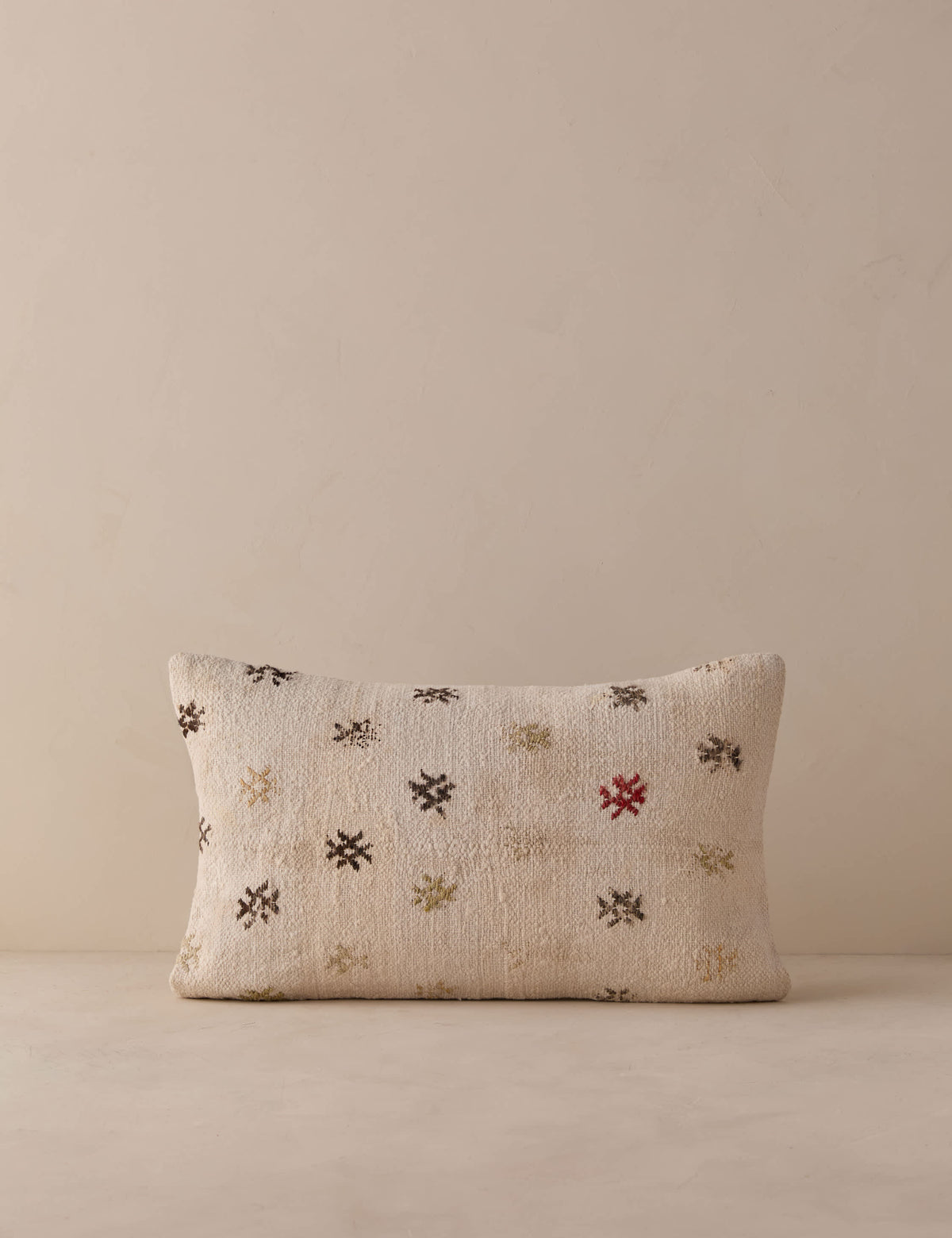 Vintage Lumbar Pillow No. 333, 12" x 20"