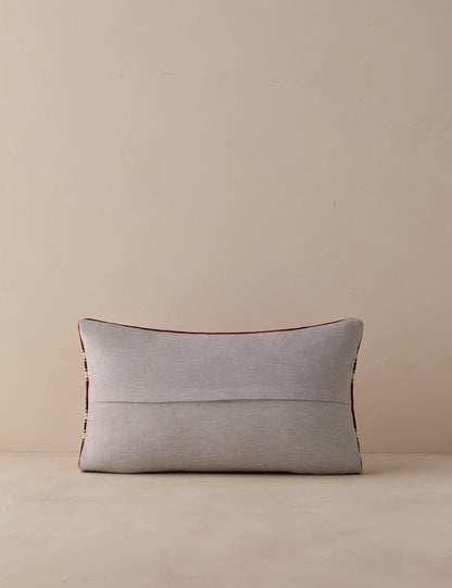 Vintage Lumbar Pillow No. 351, 12" x 20"