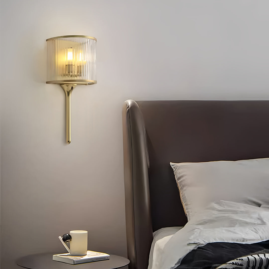 Wall Lights Brass and Glass Modern Minimalist Lights