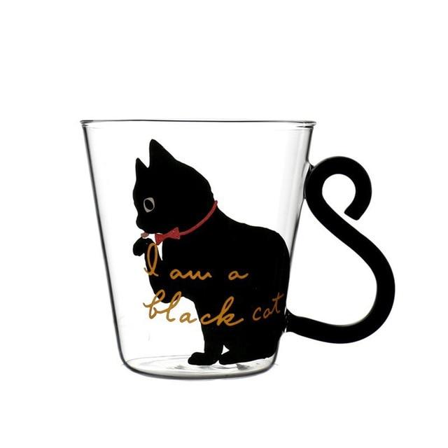 Kitty Cat Glass Mug