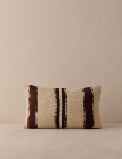 Vintage Lumbar Pillow No. 336, 12" x 20"