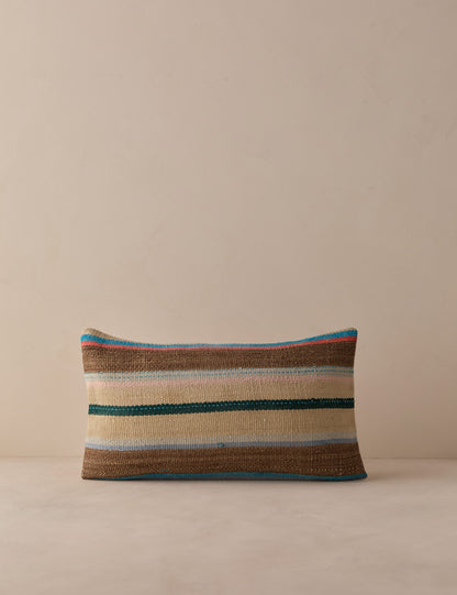 Vintage Lumbar Pillow No. 340, 12" x 20"