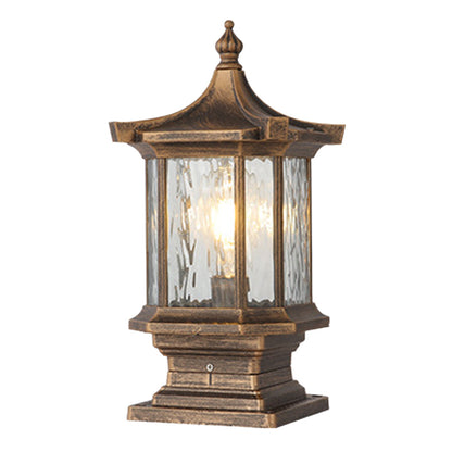 [Open-Box]Lantern Pillar Lights European-Style Vintage Outdoor Pier Mount Light