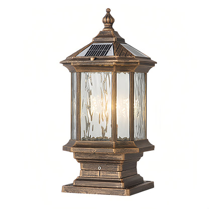 [Open-Box]Lantern Pillar Lights European-Style Vintage Outdoor Pier Mount Light