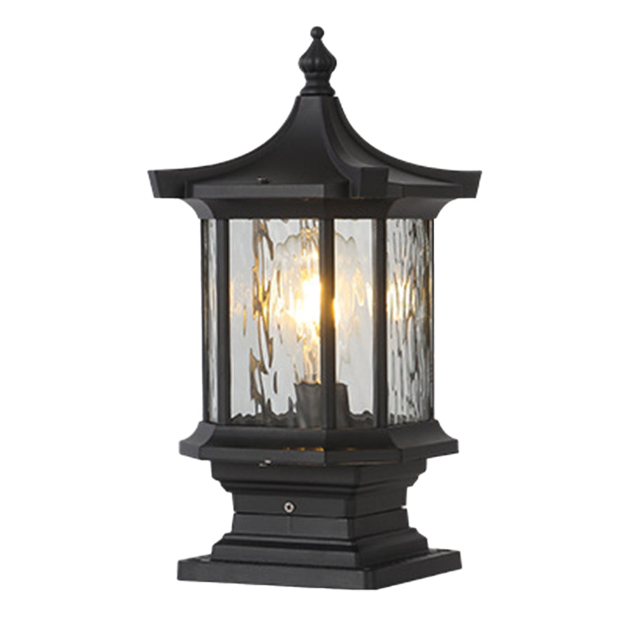 [Open-Box]Lantern Pillar Lights European-Style Vintage Outdoor Pier Mount Light