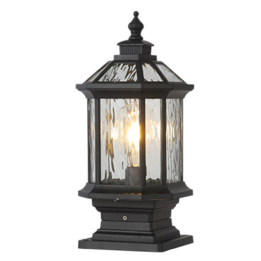 [Open-Box]Lantern Pillar Lights European-Style Vintage Outdoor Pier Mount Light