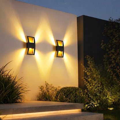 Wall Light 4 Way Modern Outdoor Waterproof Metal Light