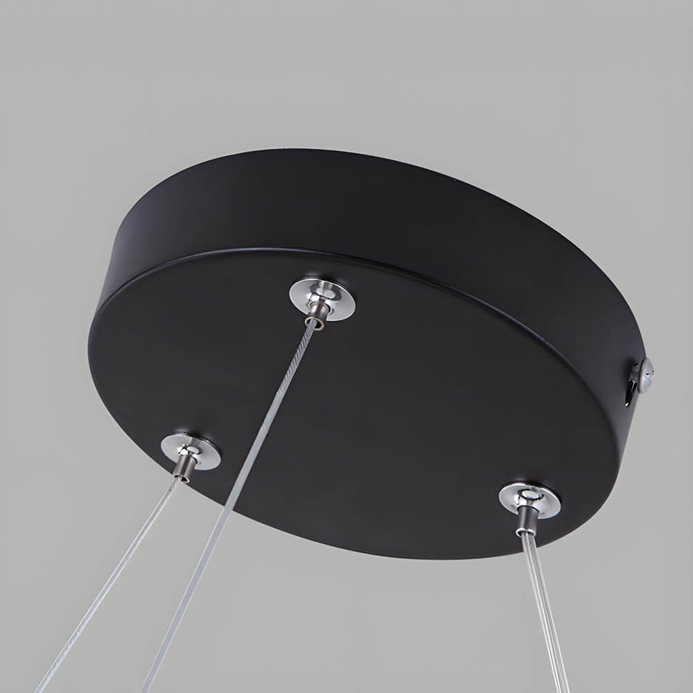 [Open-Box]LED Pendant Ring Ceiling Light Modern Metal Acrylic Light
