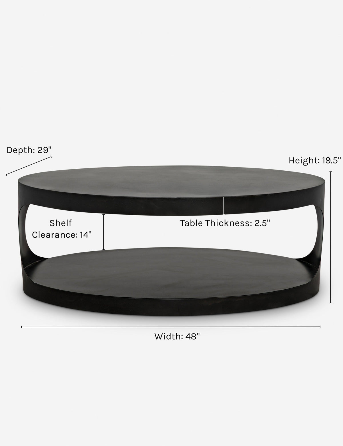 Open Box: Leigha Oval Coffee Table
