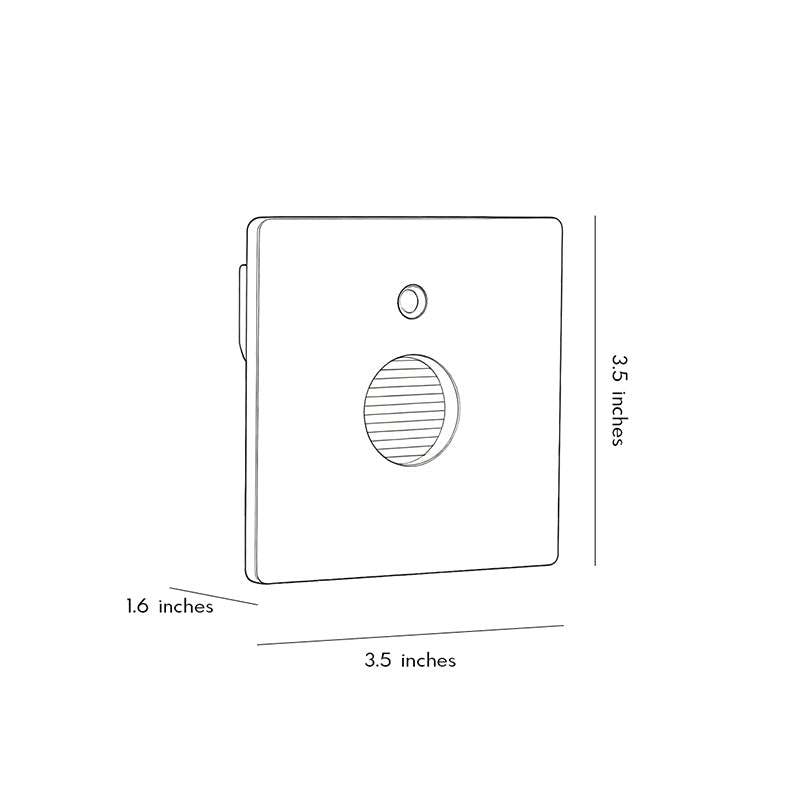 【2 PCS】Lights for Indoor Steps Round Motion Sensor Recessed Light