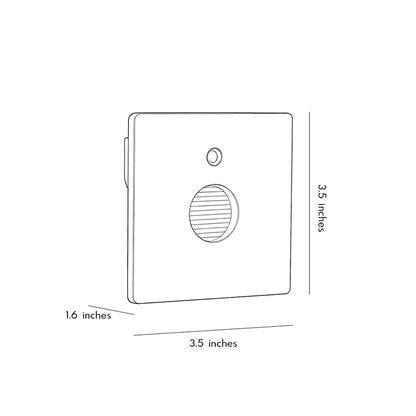 【2 PCS】Lights for Indoor Steps Round Motion Sensor Recessed Light