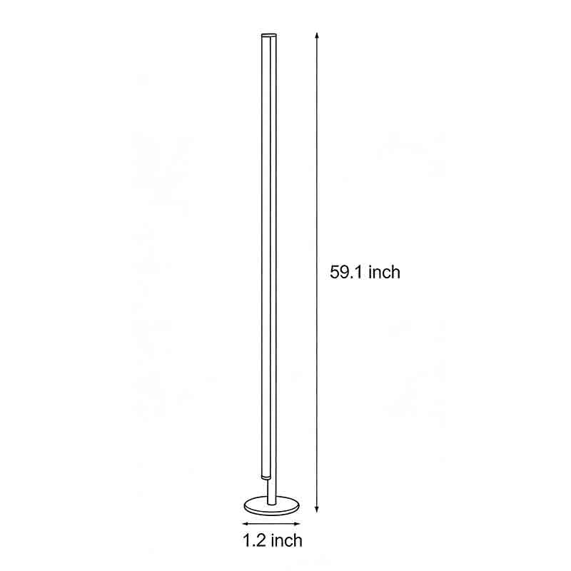 [Open-Box]Linear Floor Lamp Minimalist Modern LED Ambient Light