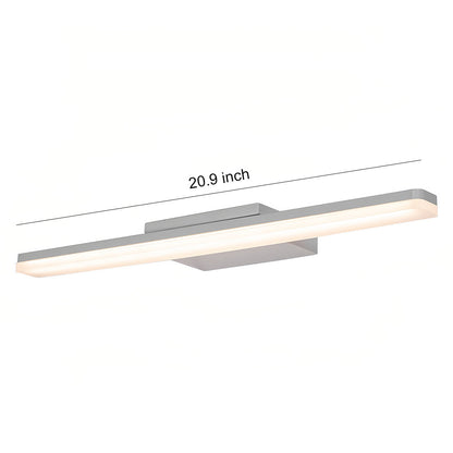 White Bathroom Vanity Light Minimalist Acrylic Contemporary Wall Light