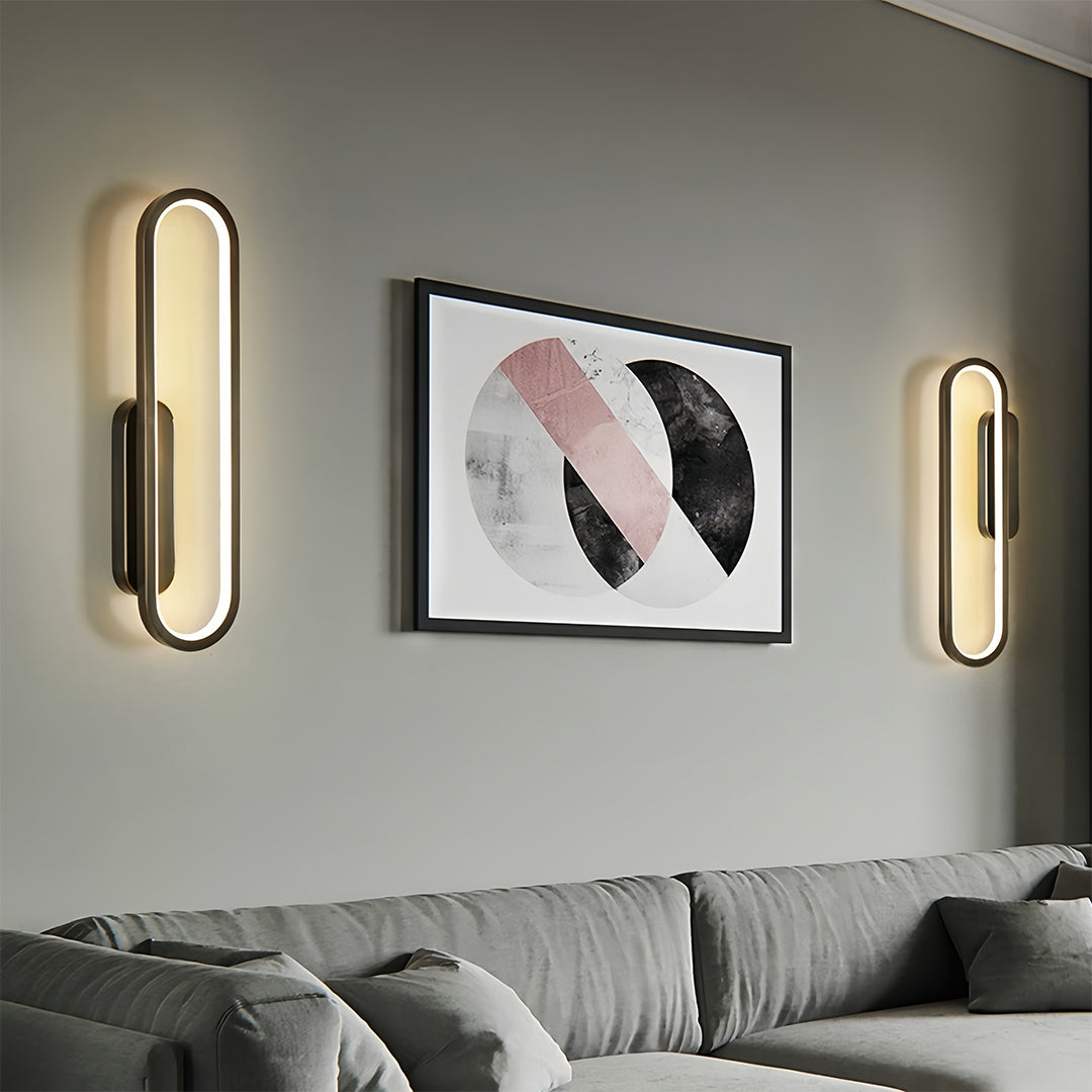 Wall Pack LED Light Modern Minimalist Oval Ambient Wall Sconce