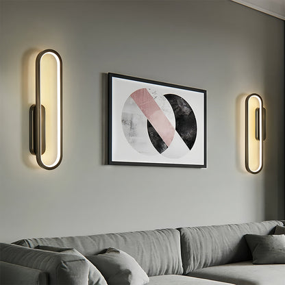 Wall Pack LED Light Modern Minimalist Oval Ambient Wall Sconce
