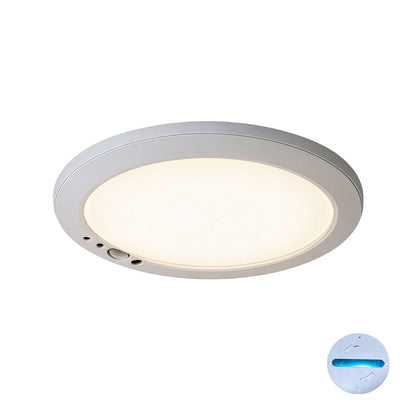 White Flush Mount Ceiling Light USB Rechargeable Sensor Light