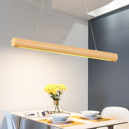 Wood Tube Design LED Modern Pendant Lighting Ceiling Lights