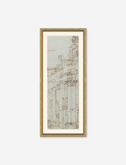 Canaletto Drawing Prints (Set of 2)